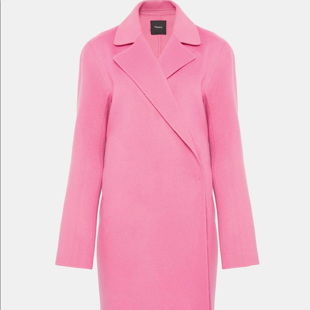 New with Tags- Theory Boy Coat size P Orchid Pink